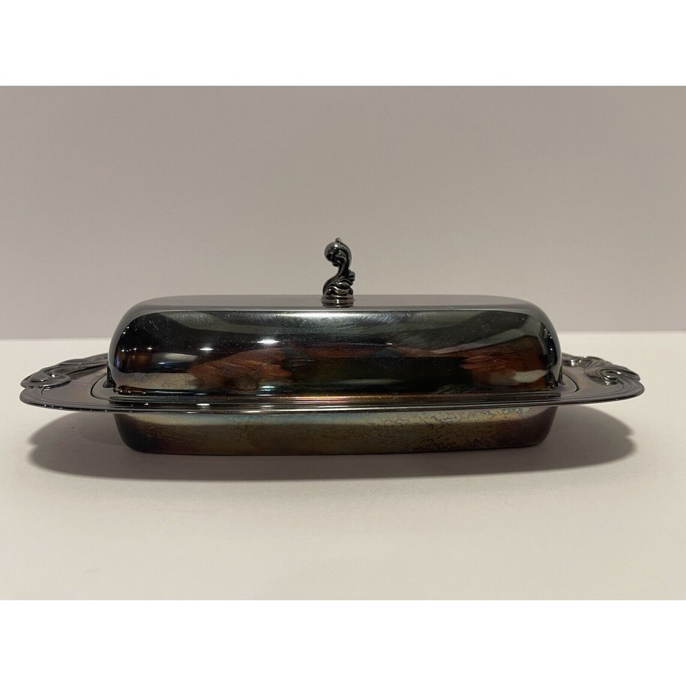 Wma Rodgers Silversmiths~ Silverplated Butter Dish~ No glass insert~ Vintage‎